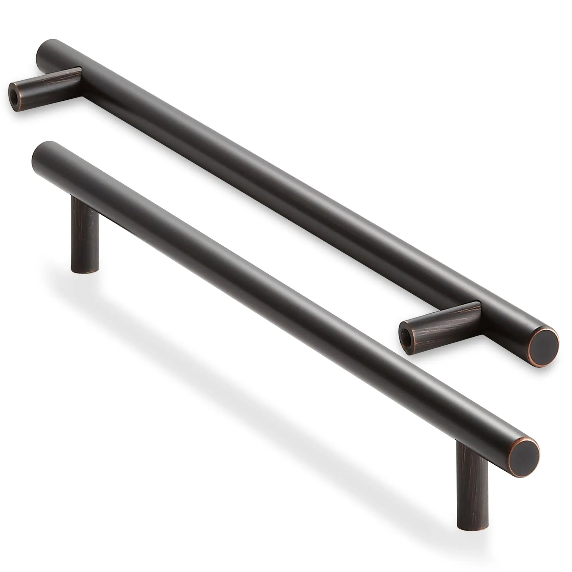 10 Euro Cabinet Pull Oil Rubbed Bronze (10" Hole Centers) - Cauldham