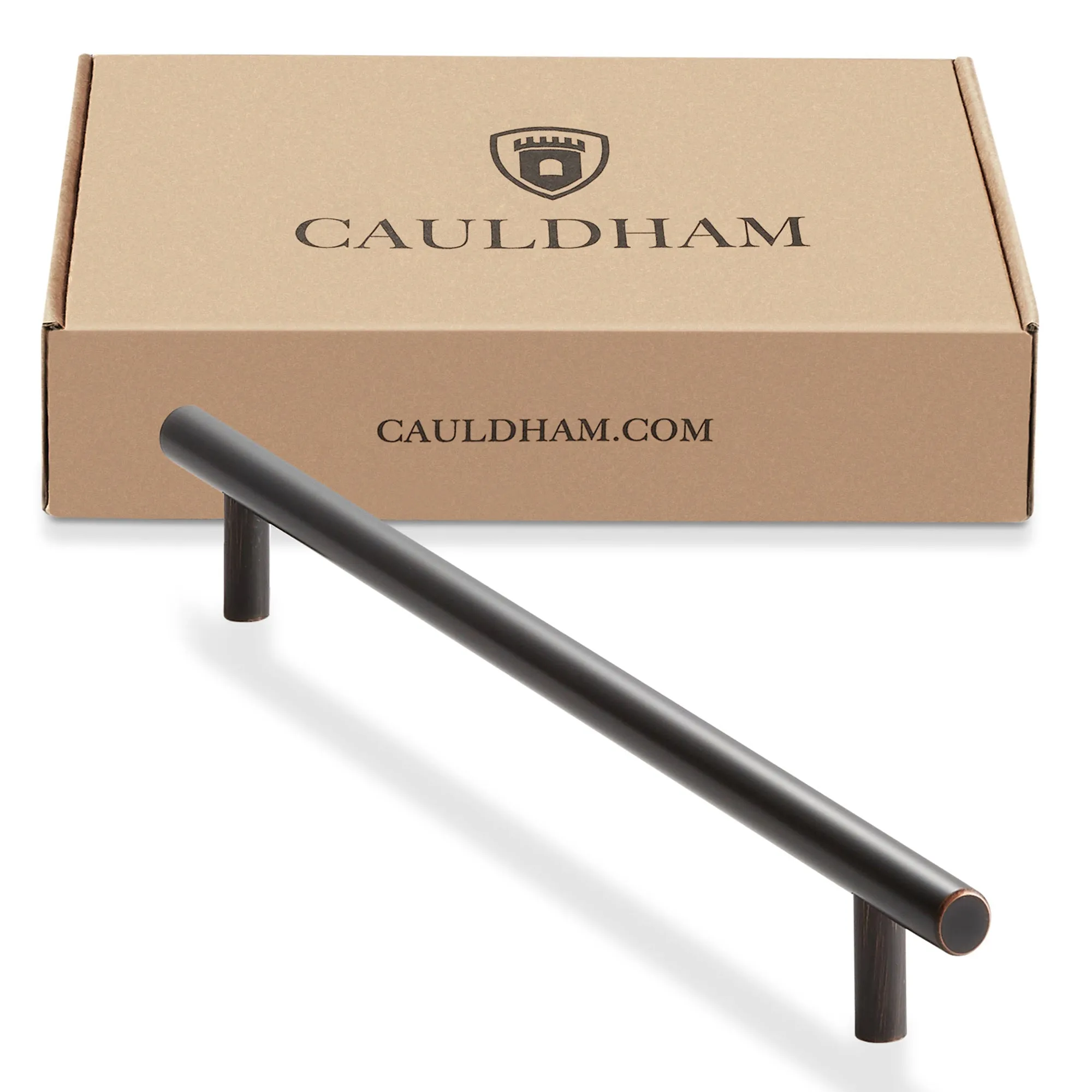 10 Euro Cabinet Pull Oil Rubbed Bronze (10" Hole Centers) - Cauldham