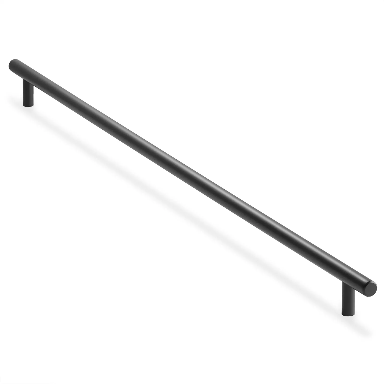 2 Pack Euro Cabinet Pull Matte Black (21-5/8" Hole Centers)- Cauldham