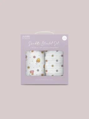 2-Pack Square Swaddle Blanket Set - Mushy Love