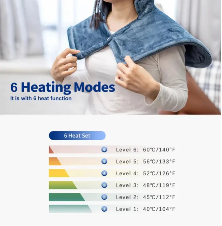 A must-have for you?! …Heated Shawl Shoulder Neck Warmer Heat Blanket 40C-60C