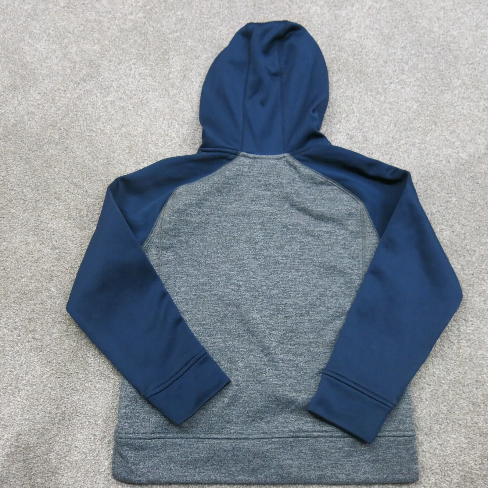 Adidas Hoodies Boys 8 years Gray Blue Activewear Pullover Sports Logo Hoodies