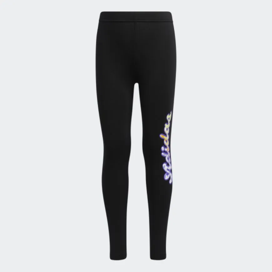 Adidas Lg Sum Girls Training Tight Black