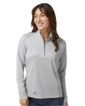 adidas Women's Space Dyed Quarter-Zip Pullover