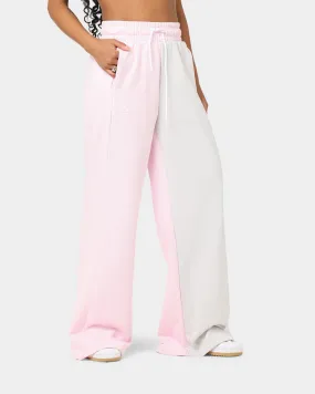 Adidas Women's Wide Leg Sweat Pants Clear Pink