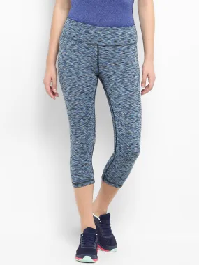 Alcis Blue Self Design Capris