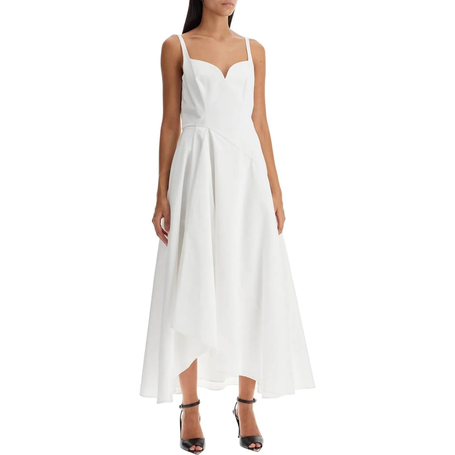 Alexander Mcqueen midi dress with sweetheart neckline