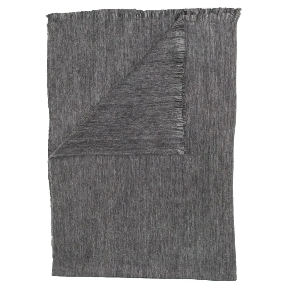 Alpaca Throw - Fringed Dusk