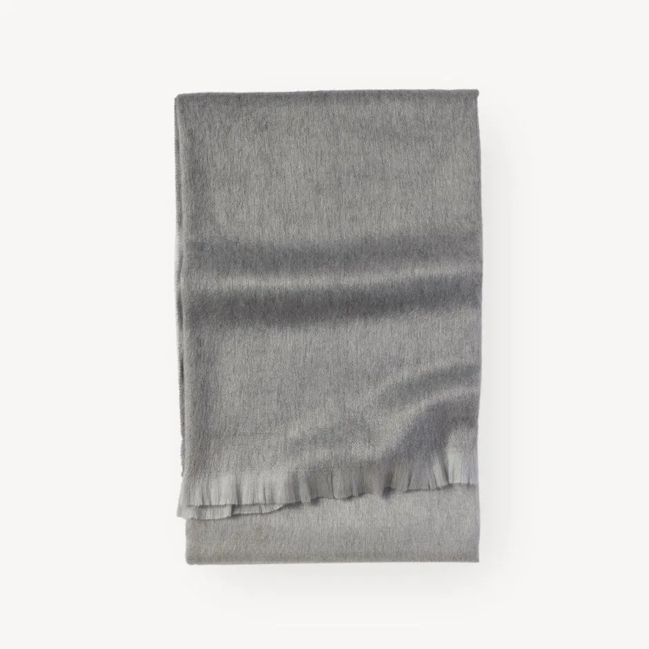 Alpaca Throw - Greyscale Ombre