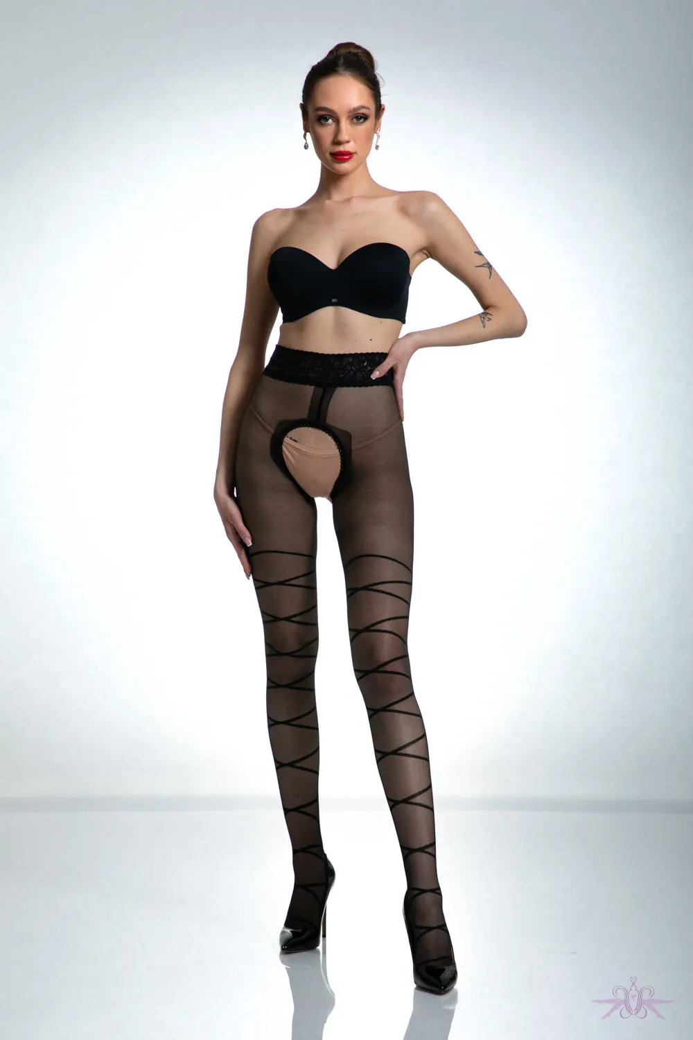 Amour Dominatrice Open Tights