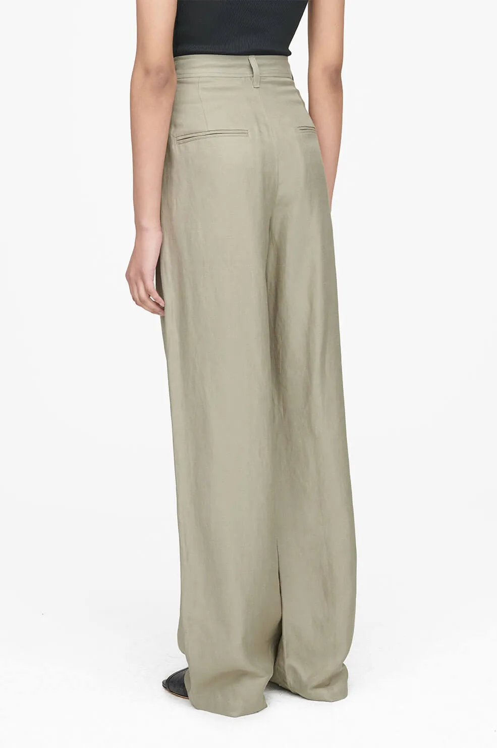 Anine Bing - Carrie Pant in Green Khaki