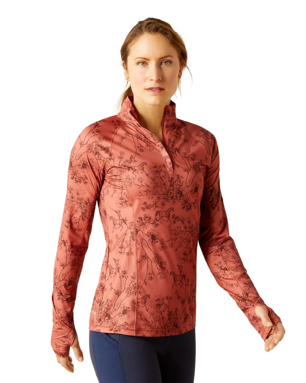 Ariat Womens Lowell 2.0 1/4 Zip Long Sleeve Base Layer