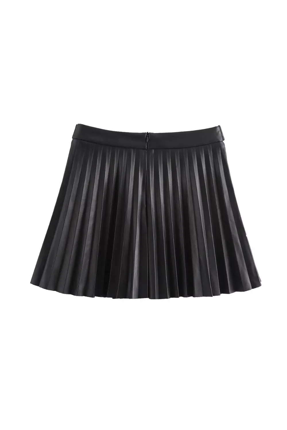 'Ashley' Versatile Pleated Faux Leather Skirt