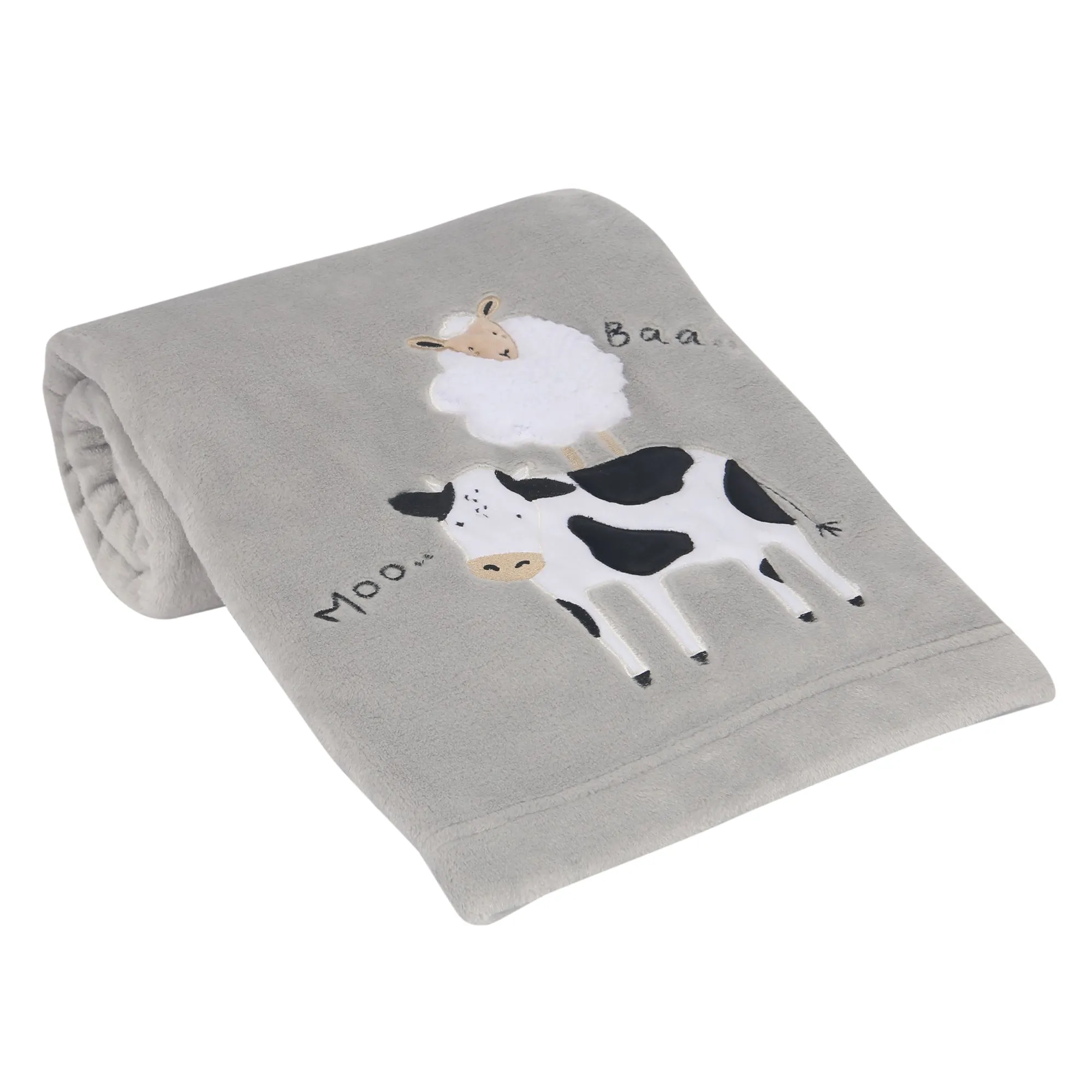 Baby Farm Appliqued Baby Blanket