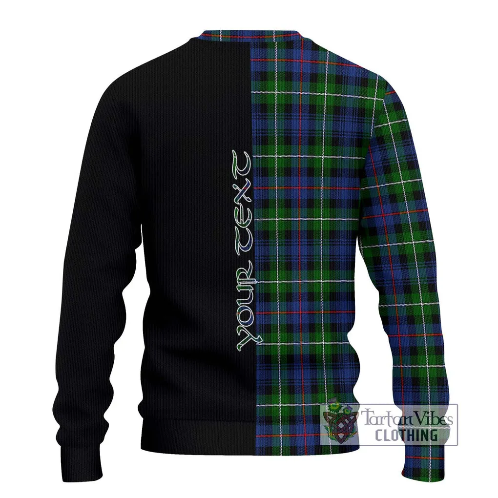 Baillie Tartan Ugly Sweater with Family Crest and Half Of Me Style