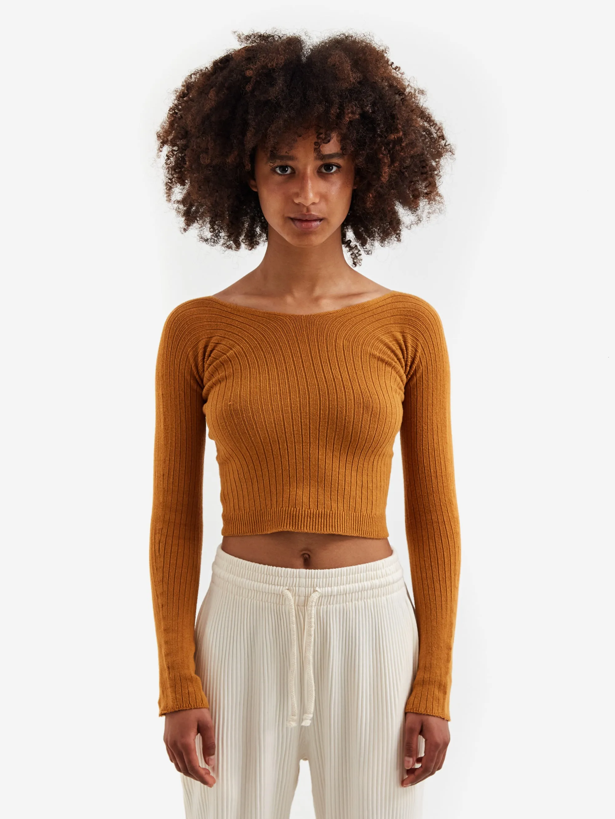 Baserange Tights Long Sleeve - Burnt Yellow