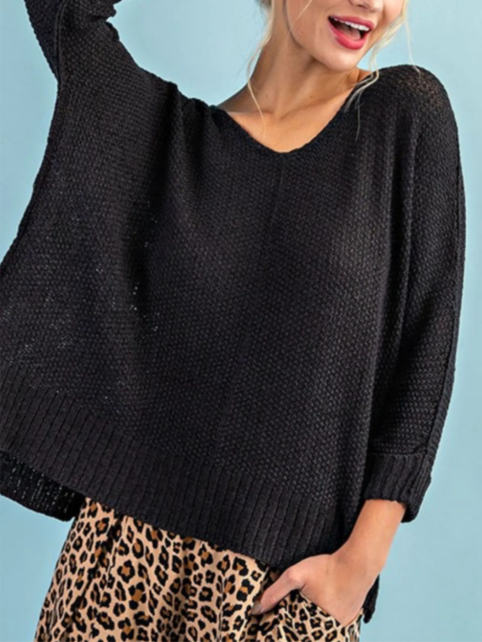 Beth Knit Sweater - Black