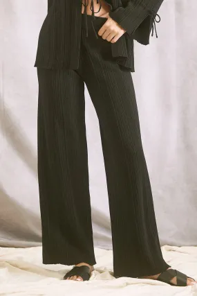 Black Rib Pants