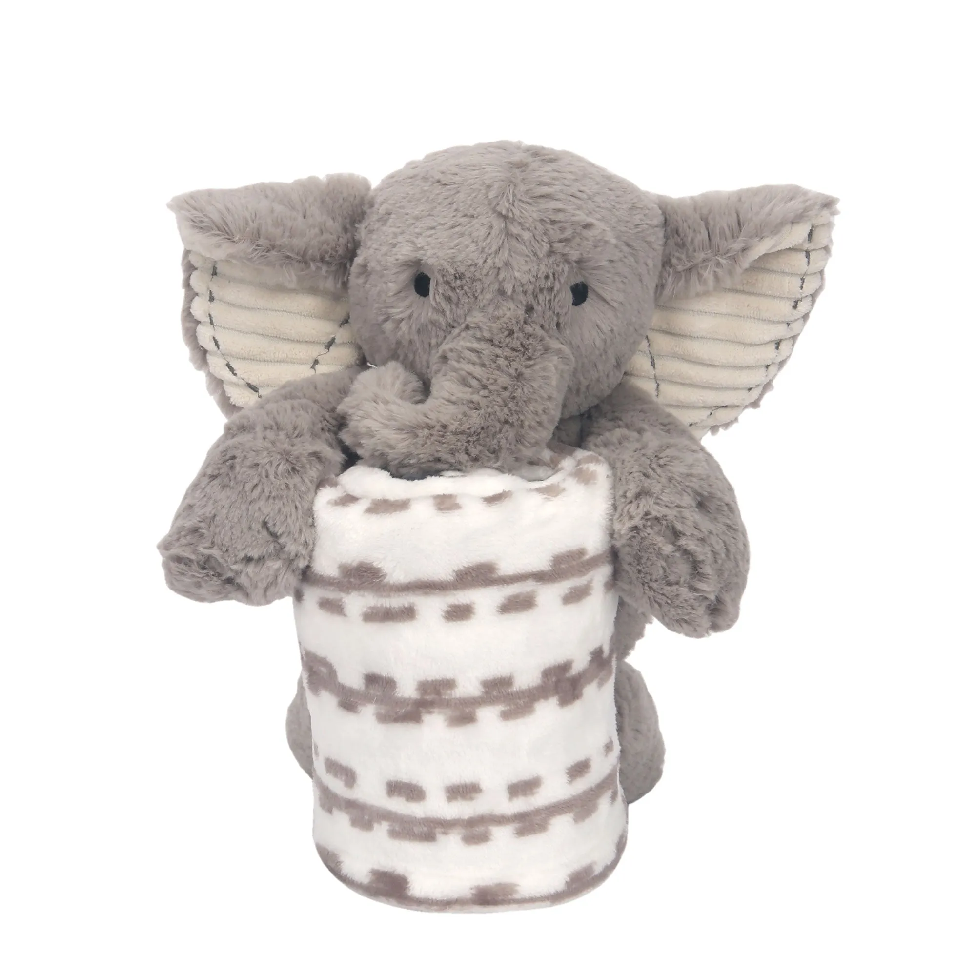 Blanket & Plush Baby Gift Set - Gray Elephant