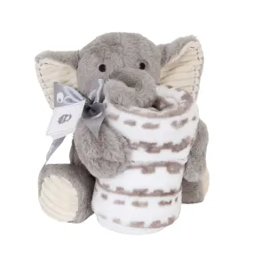 Blanket & Plush Baby Gift Set - Gray Elephant