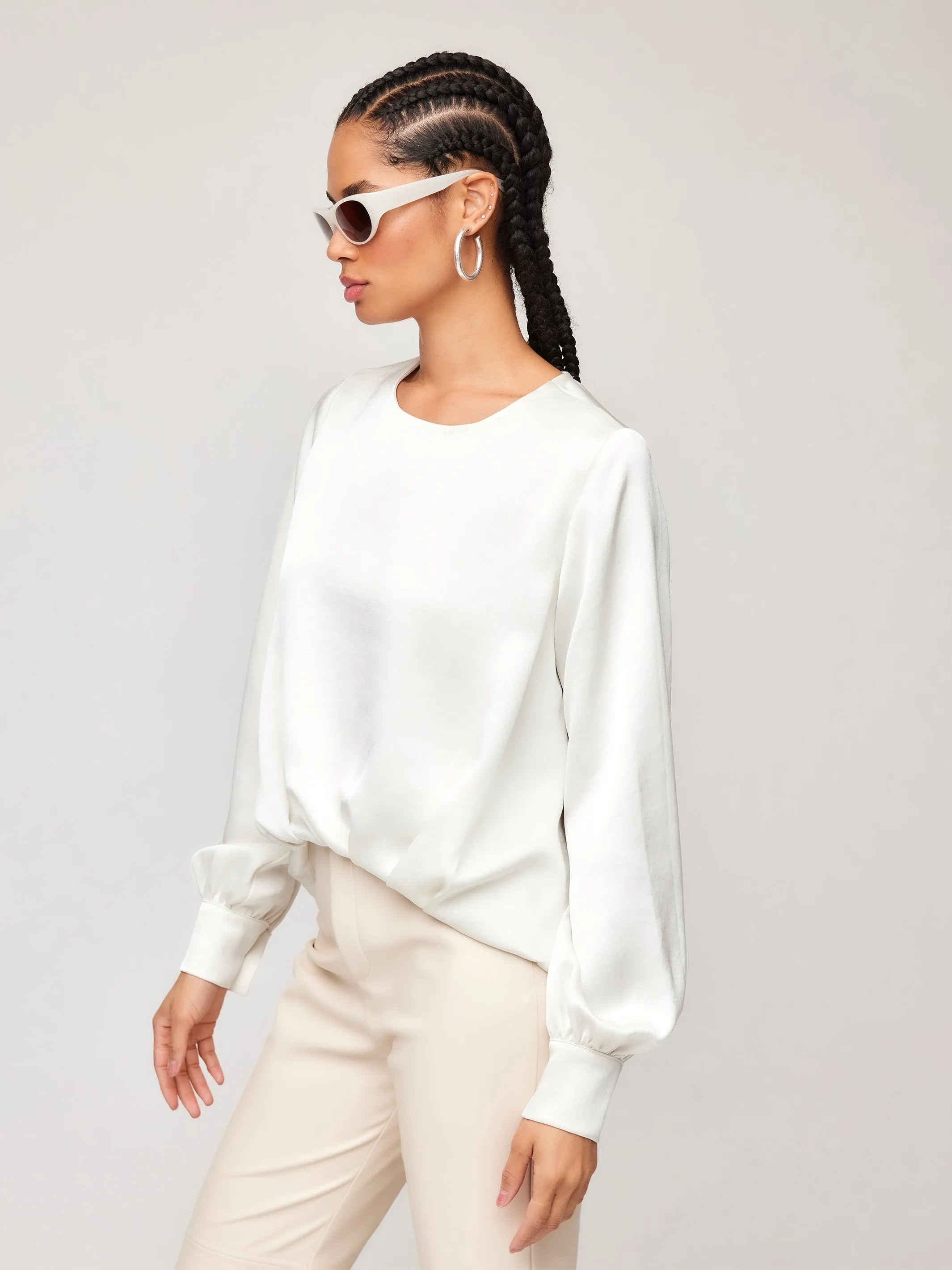 Blouson Satin Top