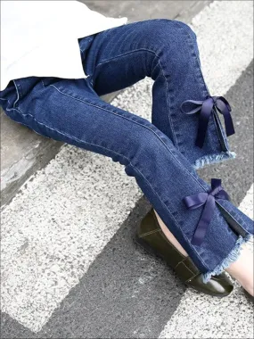 Bowed and Flared Jeans