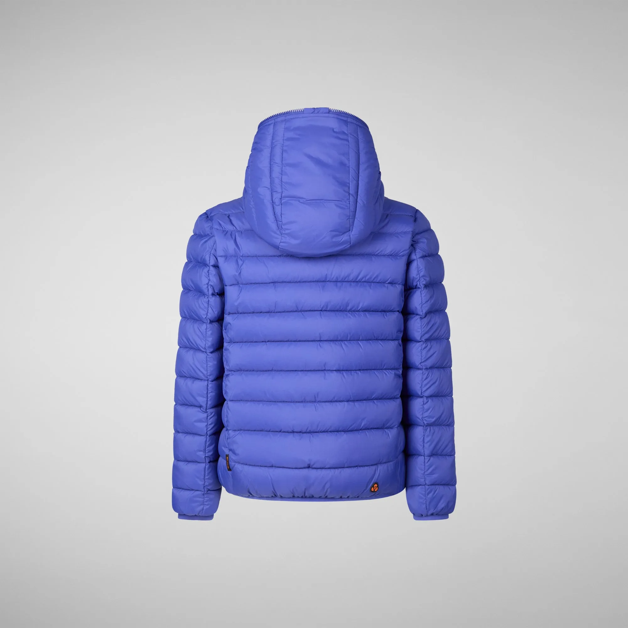 Boys' animal free Puffer jacket with teddy lining Finnegan in gentian blue