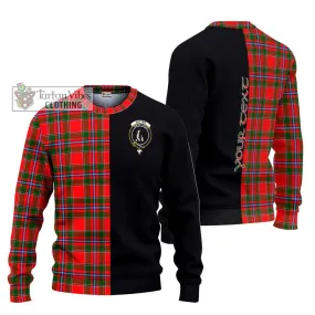 Butter Tartan Ugly Sweater with Family Crest and Half Of Me Style