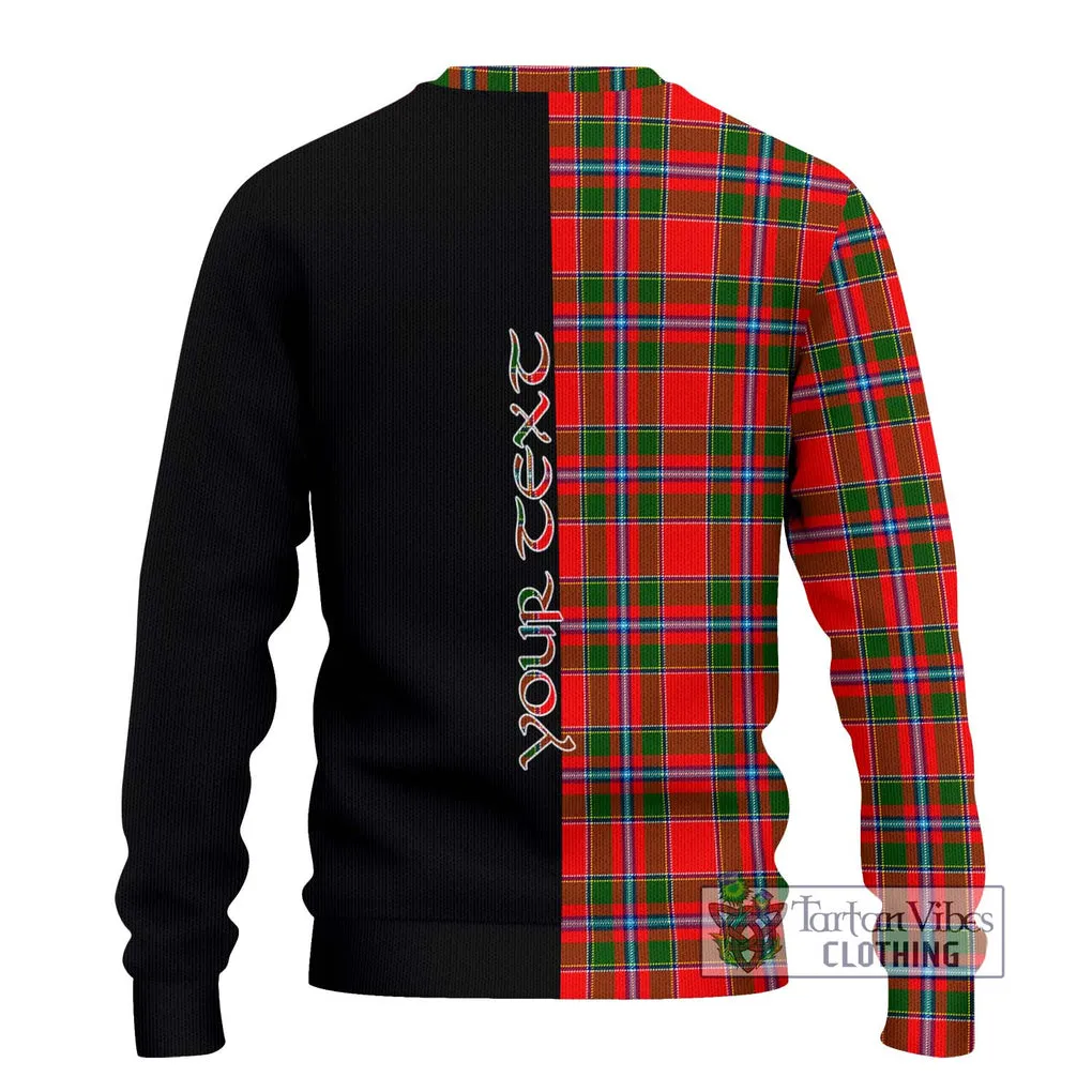 Butter Tartan Ugly Sweater with Family Crest and Half Of Me Style