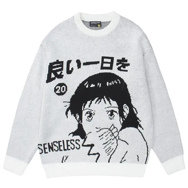 Cartoon Girl Sweater