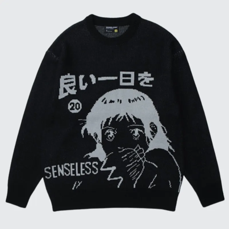 Cartoon Girl Sweater