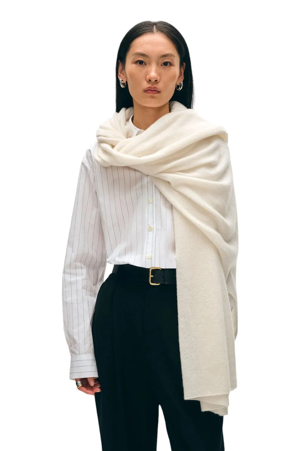 Cashmere Travel Wrap - Soft White