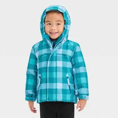 Cat & Jack Toddler Kids Zip-Up Winter Puffer Windbreaker 3-In-1 Jacket