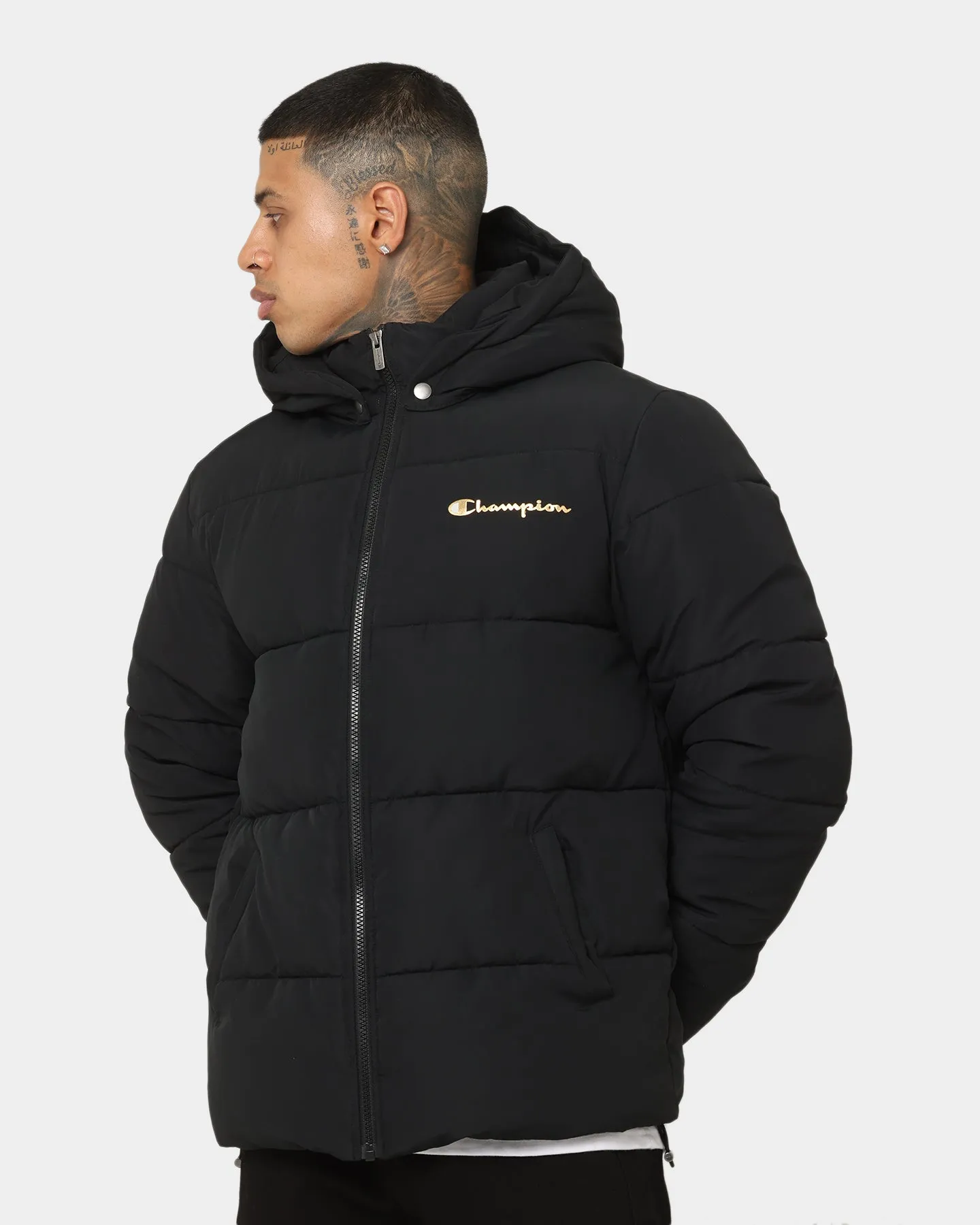 Champion Rochester Puffer Jacket Black/Gold