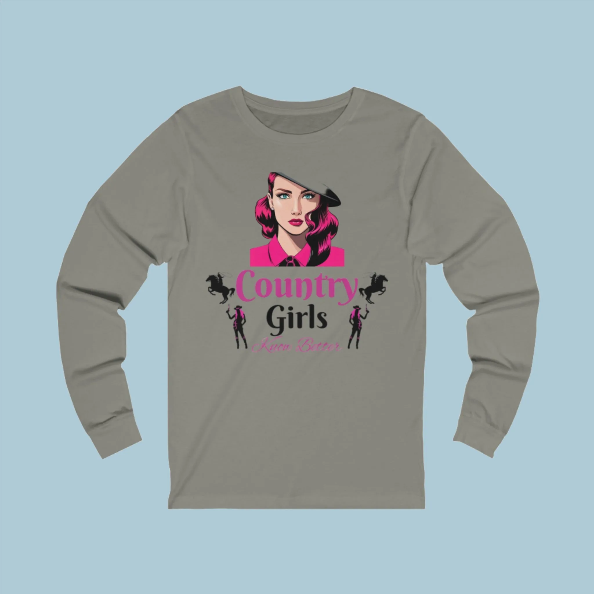 Country Girl With Style Unisex Jersey Long Sleeve Tee