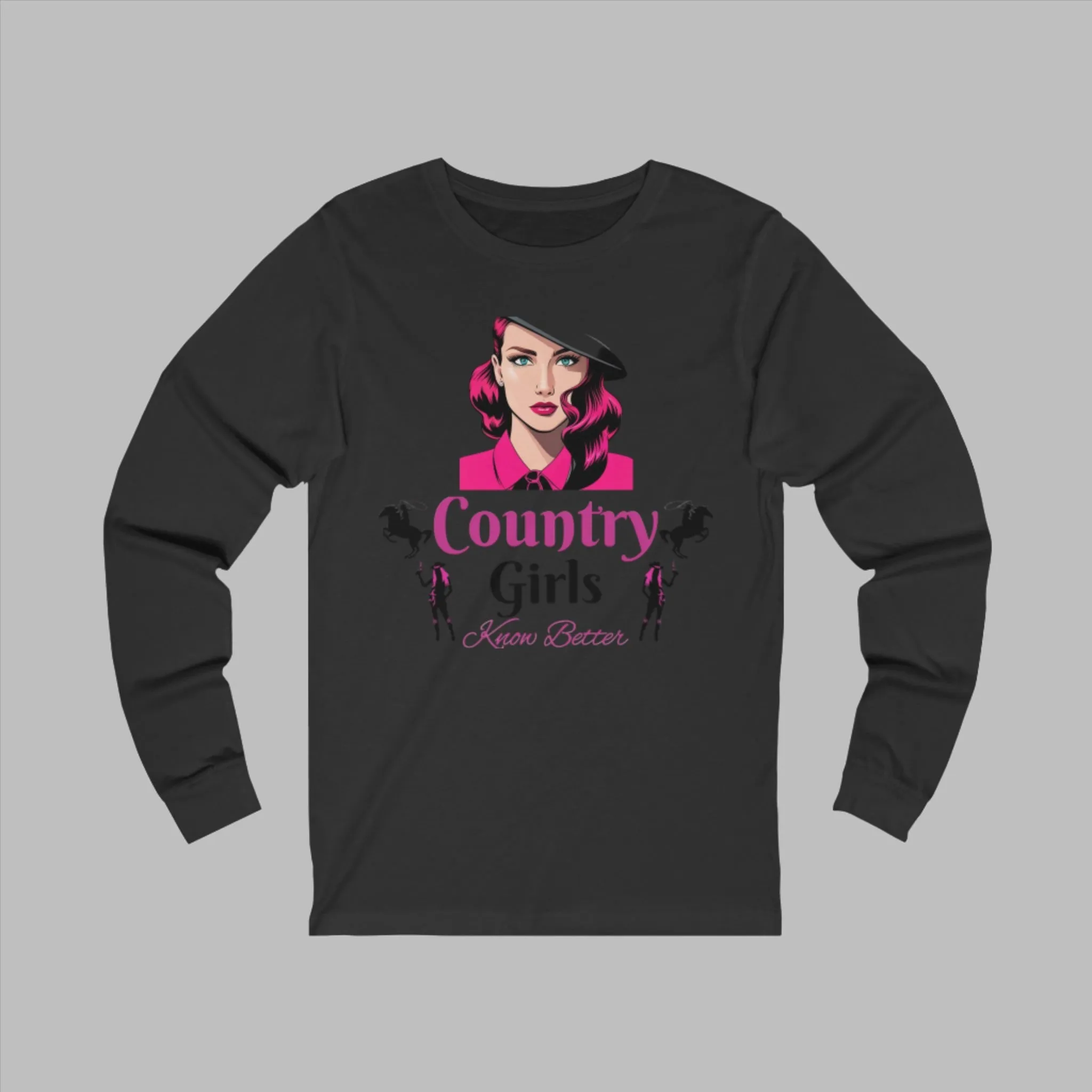 Country Girl With Style Unisex Jersey Long Sleeve Tee