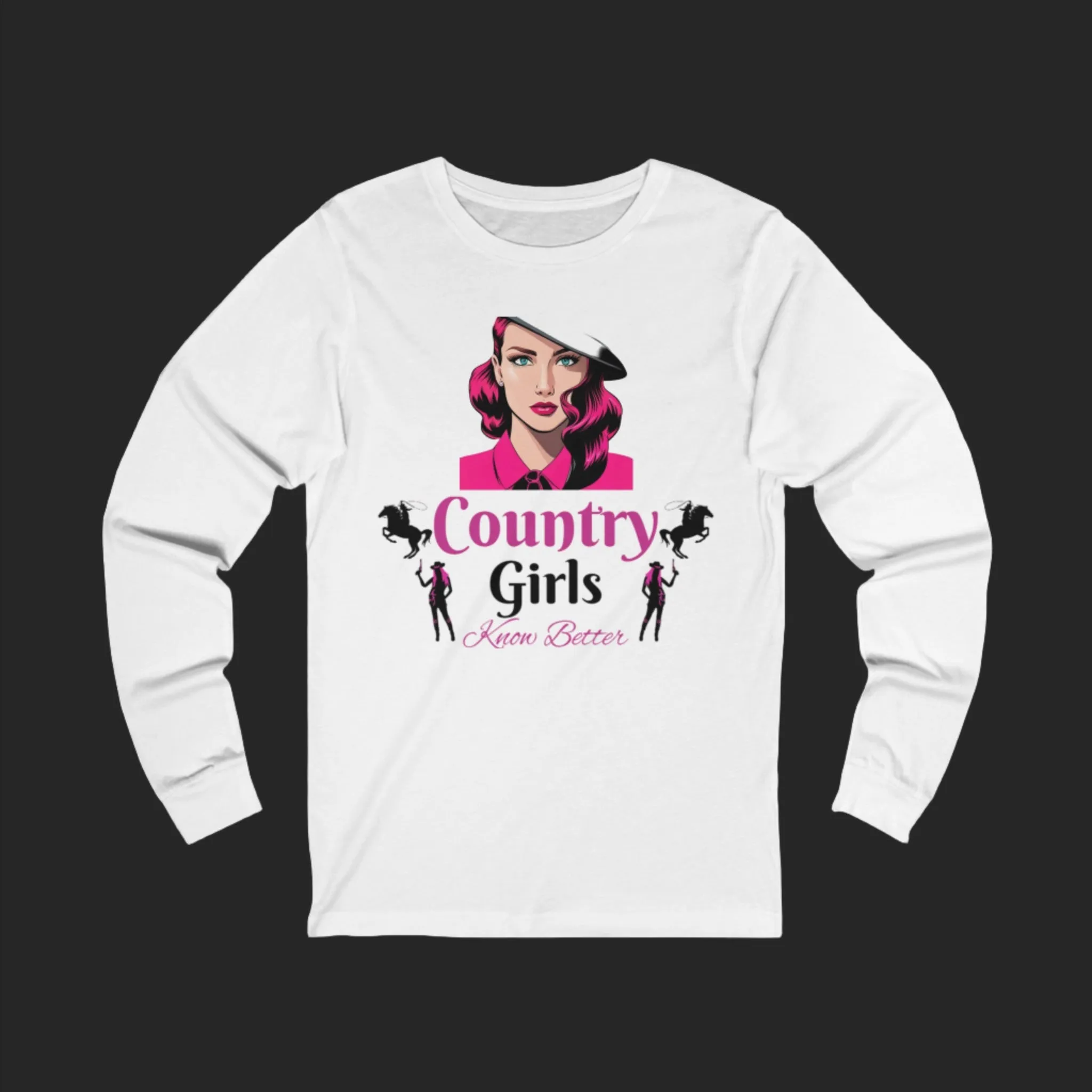 Country Girl With Style Unisex Jersey Long Sleeve Tee