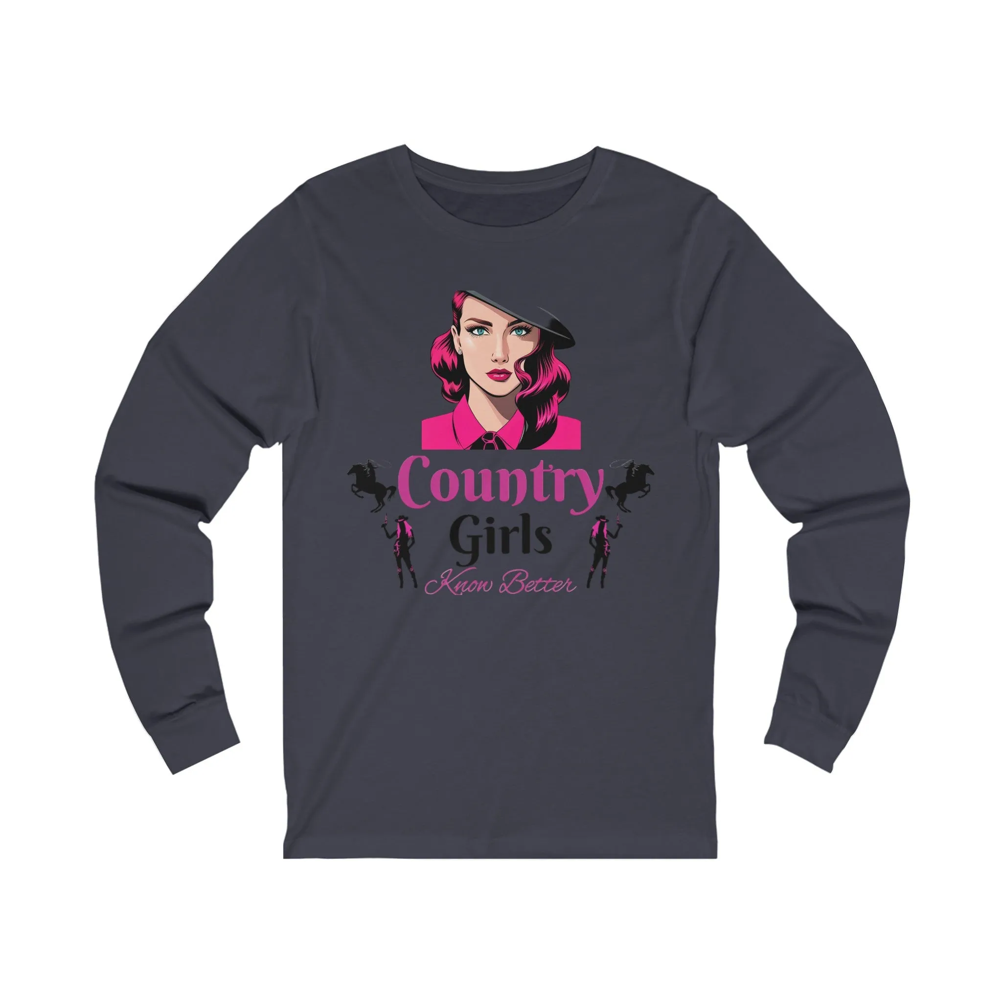 Country Girl With Style Unisex Jersey Long Sleeve Tee