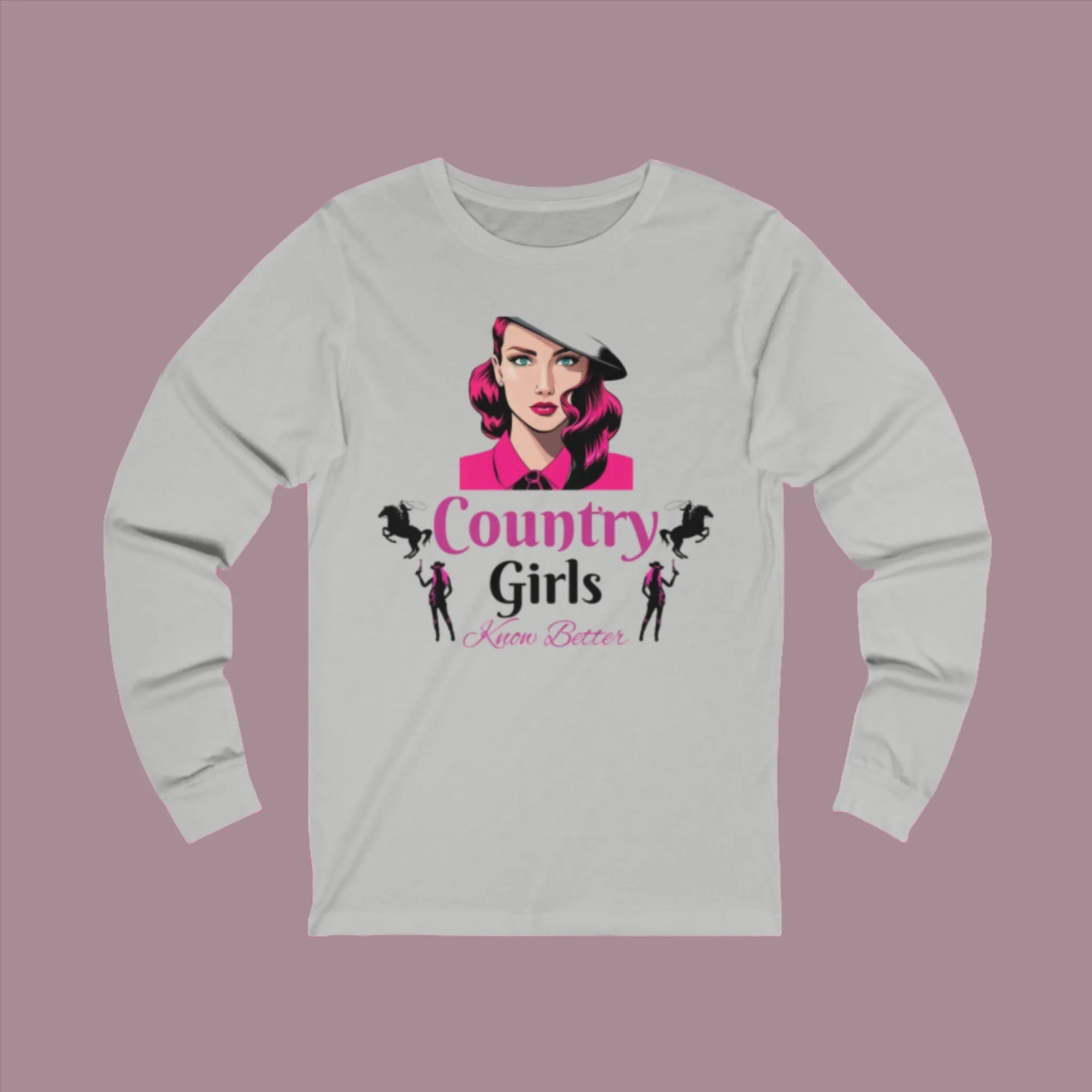 Country Girl With Style Unisex Jersey Long Sleeve Tee