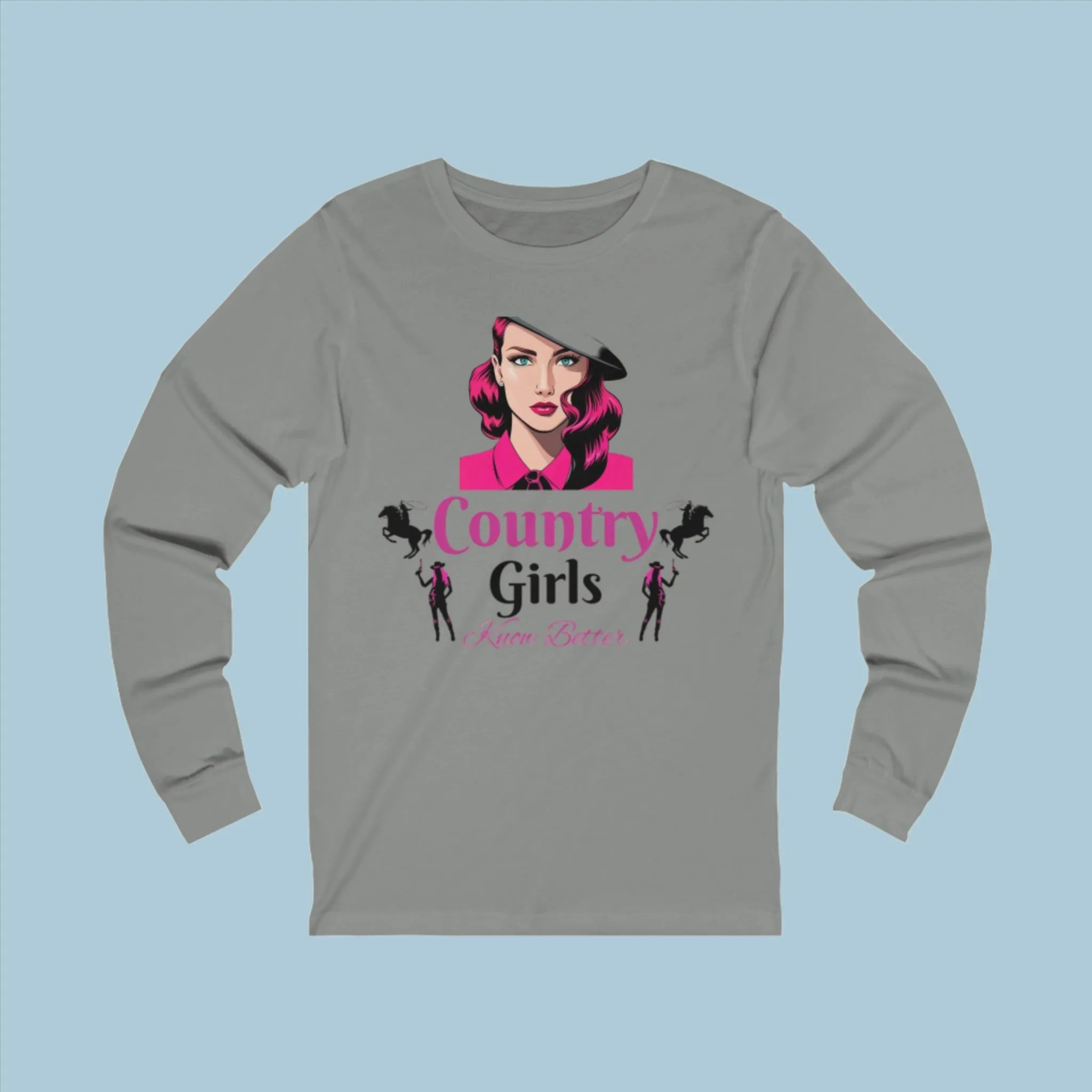 Country Girl With Style Unisex Jersey Long Sleeve Tee