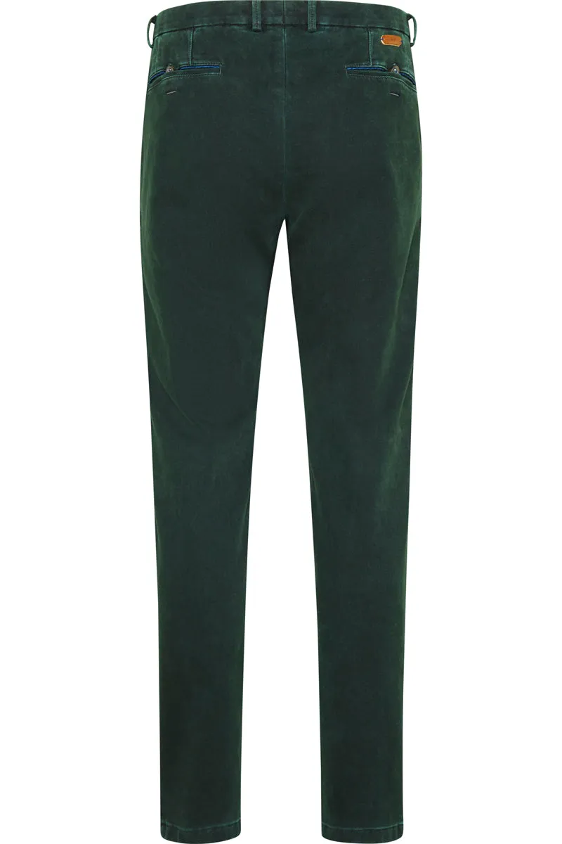 Dark Green Cashmere Feel Stretch Pants