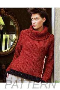 Debbie Bliss Mock Rib Sweater PATTERN ONLY