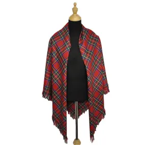 Douglas Grey Modern Light Weight Tartan Shawl