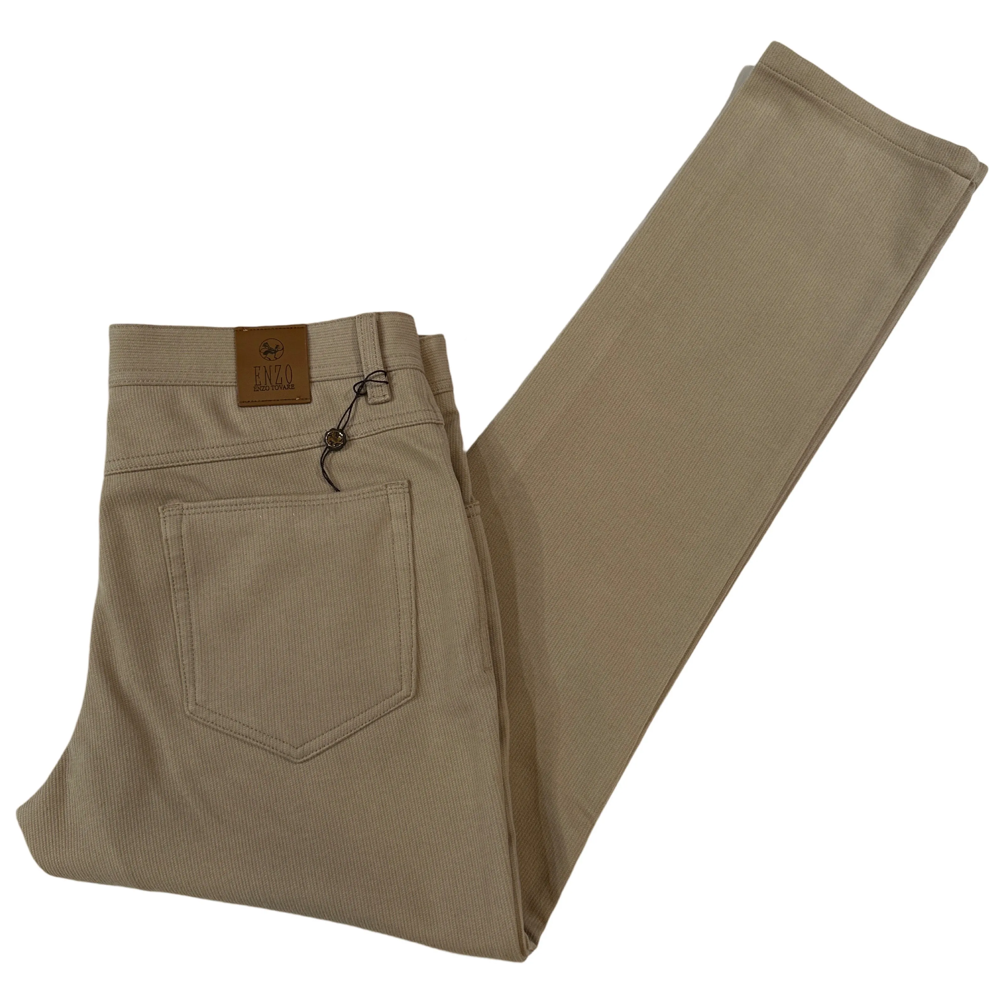 Enzo Alpha-381 Cream Heavy Weight High End Pants