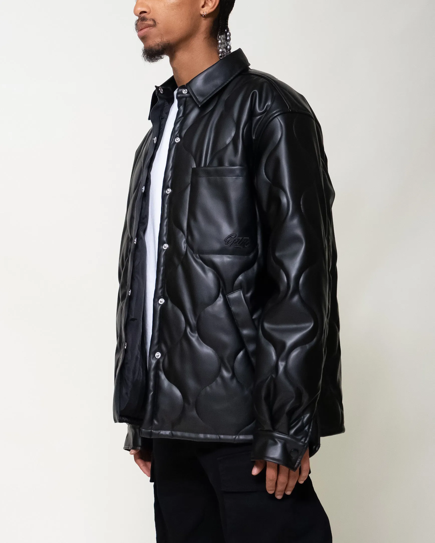 EPTM ORION PUFFER SHIRT-BLACK