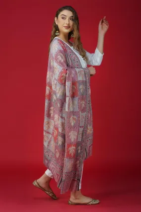 Ethnic Embroidered Pure Woolen  Shawl ST-06