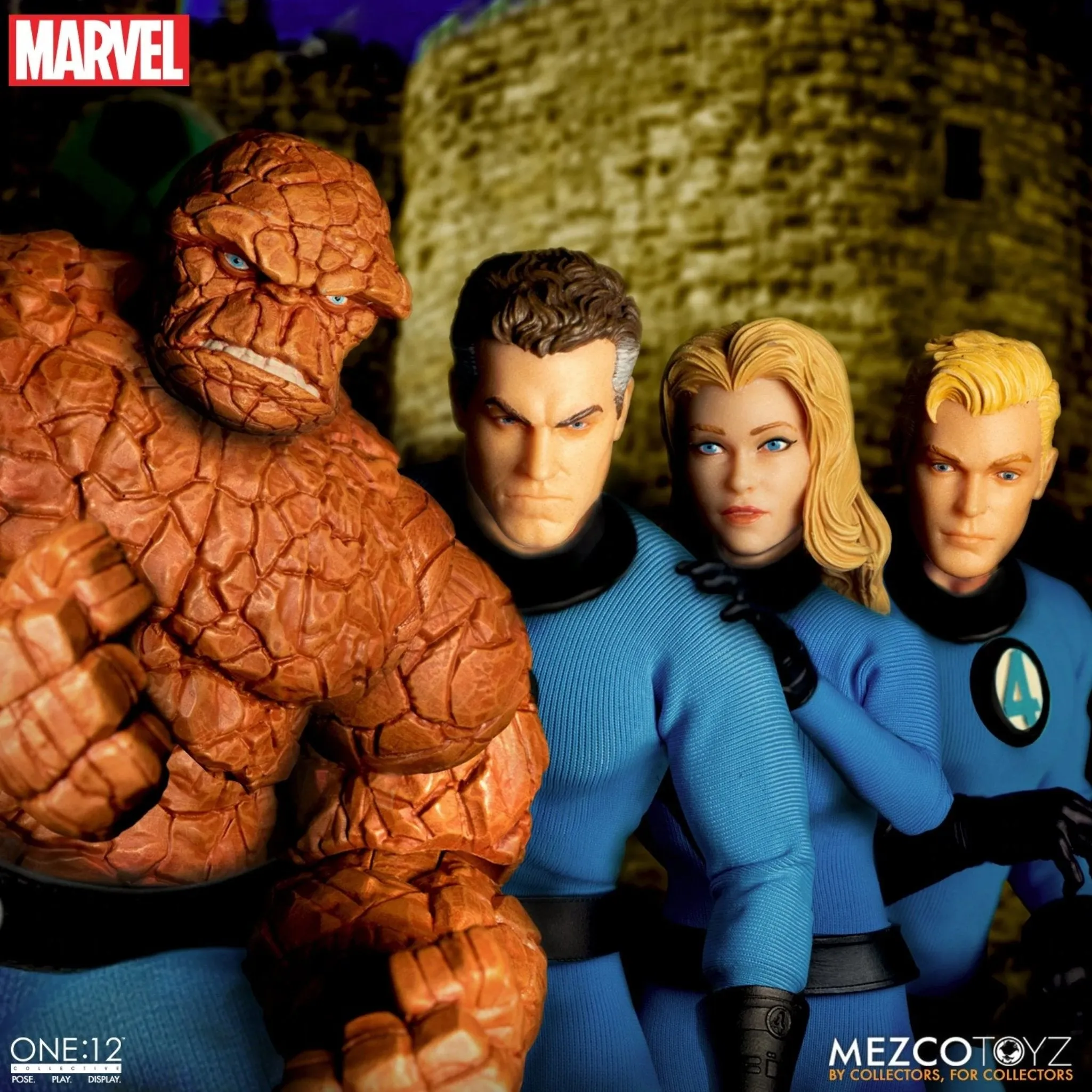 Fantastic Four Mezco One:12 Collective Deluxe Steel Boxed Set