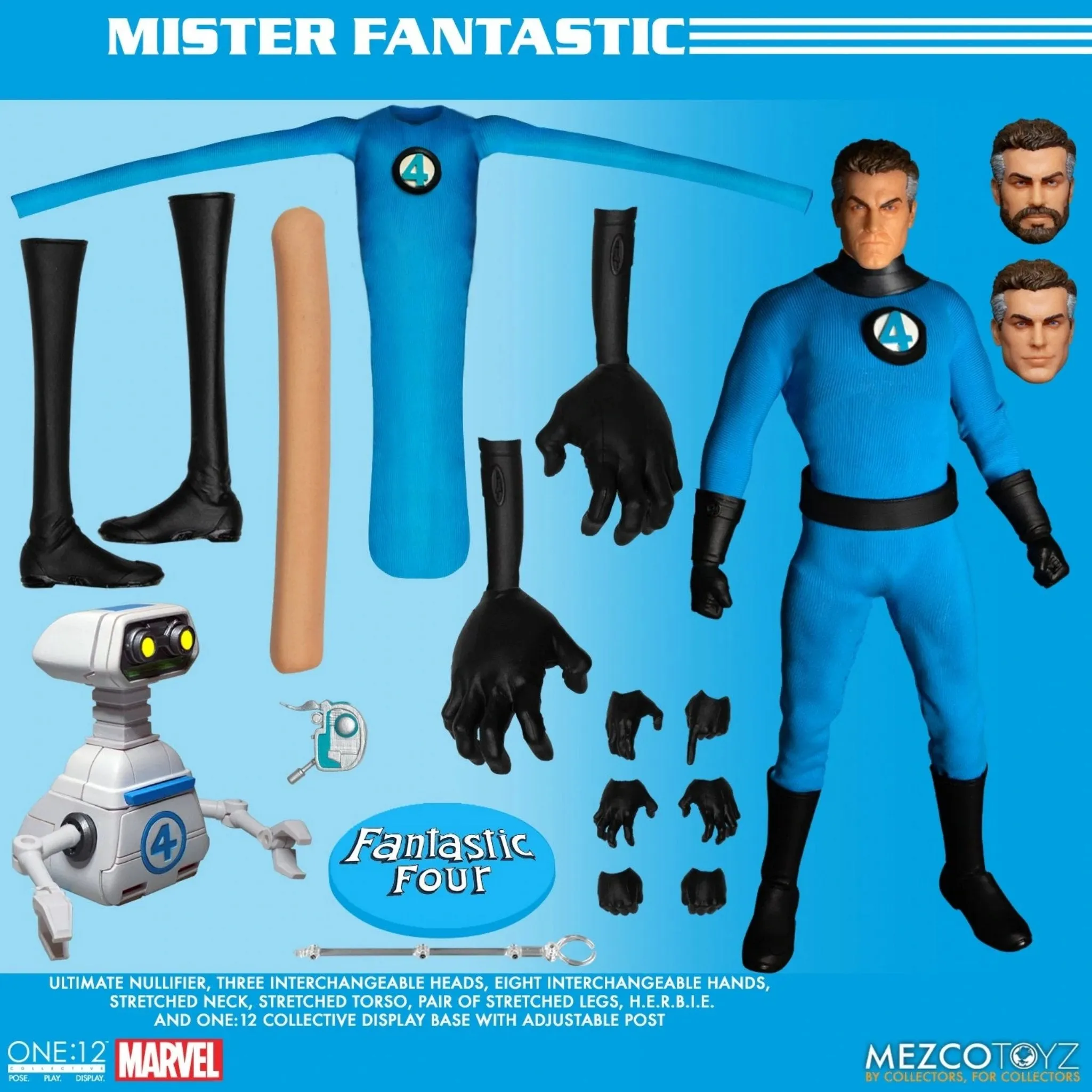 Fantastic Four Mezco One:12 Collective Deluxe Steel Boxed Set