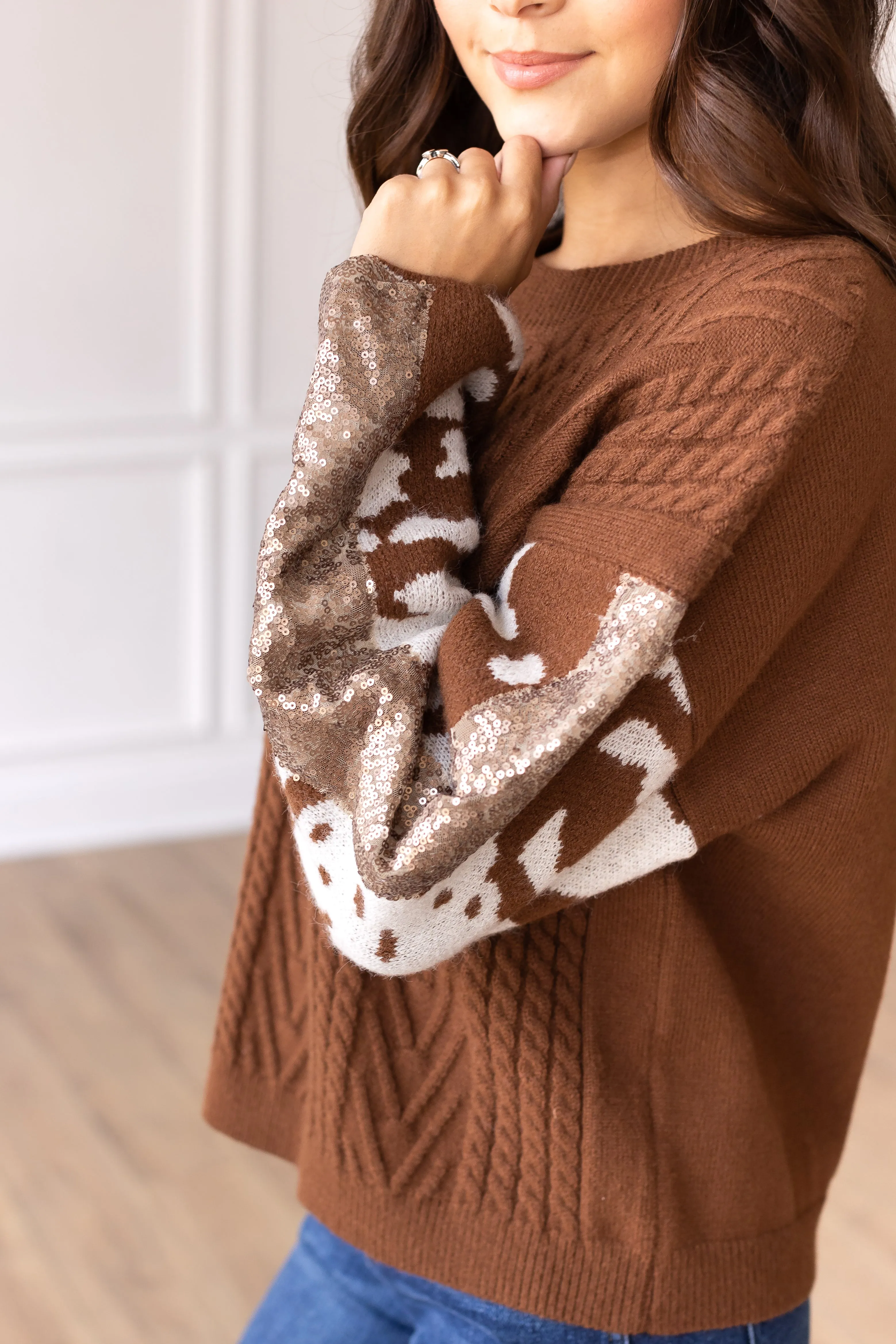 Festive Fawn Sweater