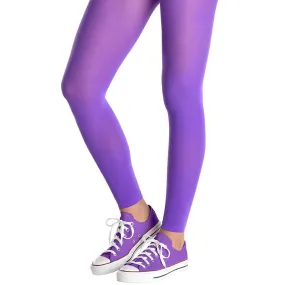 Footless Tights Purple